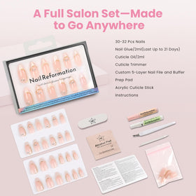 Nail Reformation complete kit enables gentle, damage-free removal.