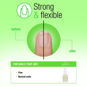 Nail Tek Ridge Filler Formula 1 application brush enabling easy smoothing