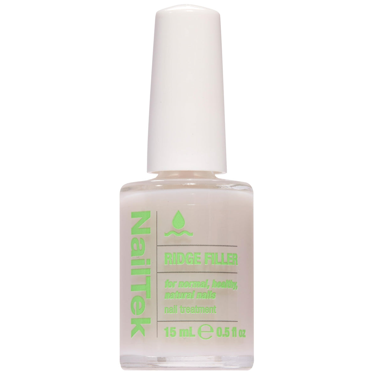 Nail Tek Ridge Filler Formula 1 bottle closeup for a smooth ridge surface