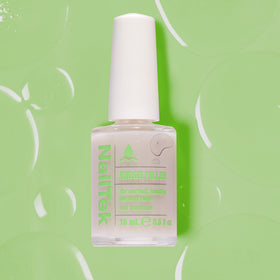 Nail Tek Ridge Filler Formula 1 natural nails closeup shows strengthened surface