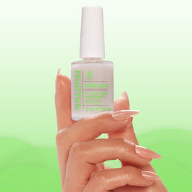 Nail Tek Ridge Filler Formula 1 on nails wear-alone offers clean finish