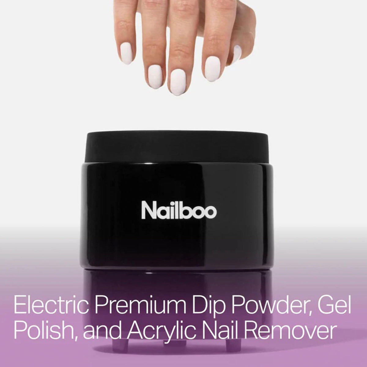 Nailboo heated soak bowl setup speeds soak-off with warm acetone.