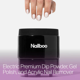 Nailboo heated soak bowl setup speeds soak-off with warm acetone.