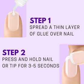 Nailene Ultra Quick Nail Glue close-up of bottle and tip design.