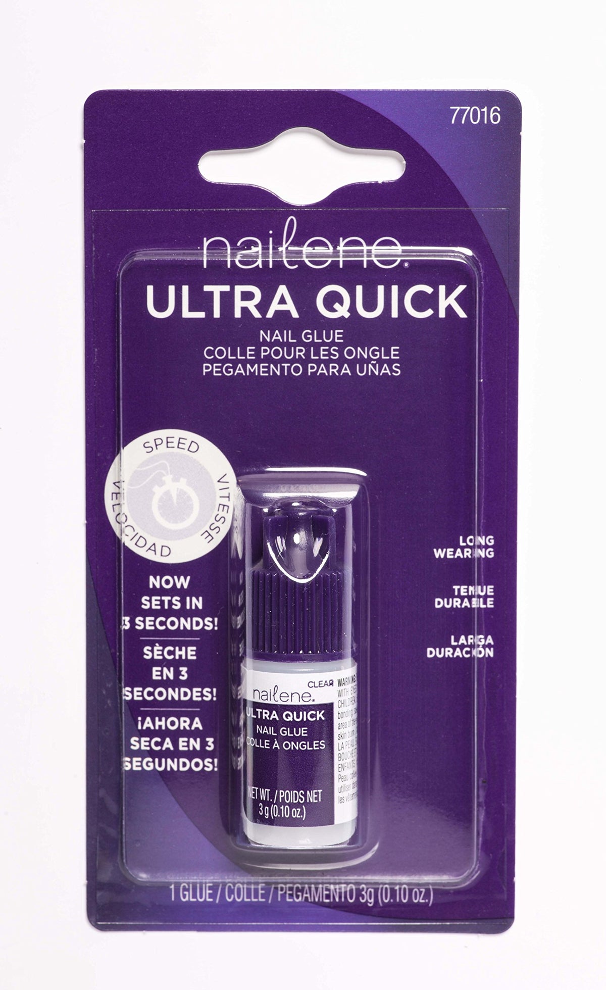 Nailene Ultra Quick Nail Glue easy press-on nail applications.