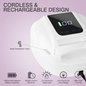 NailFace 42-led beads, dual light source for broad gel compatibility.