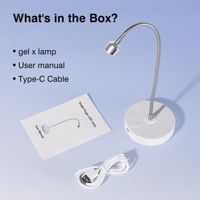 NailFace acetone-resistant base keeps the lamp steady during use.