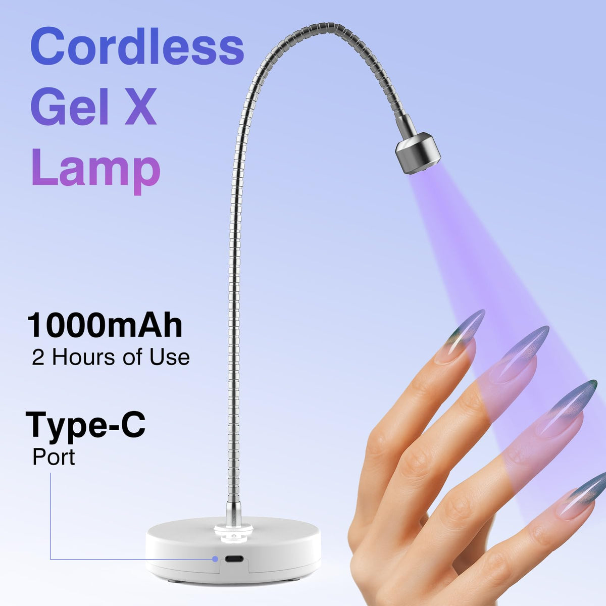 NailFace DIY gel nails support quick flash cures at home.