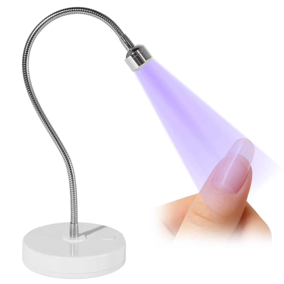 NailFace flash-cure-lamp delivers focused light for fast gel curing at home.