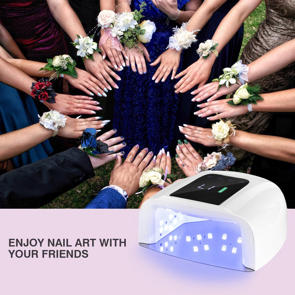 NailFace wide compatibility, cures many gel types for versatile nails.