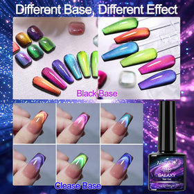NAILGIL black gel polish base with bold glossy finish.