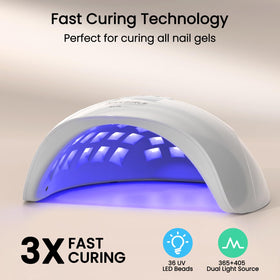 NAILGIRLS four timer settings and auto 99s mode for flexible curing