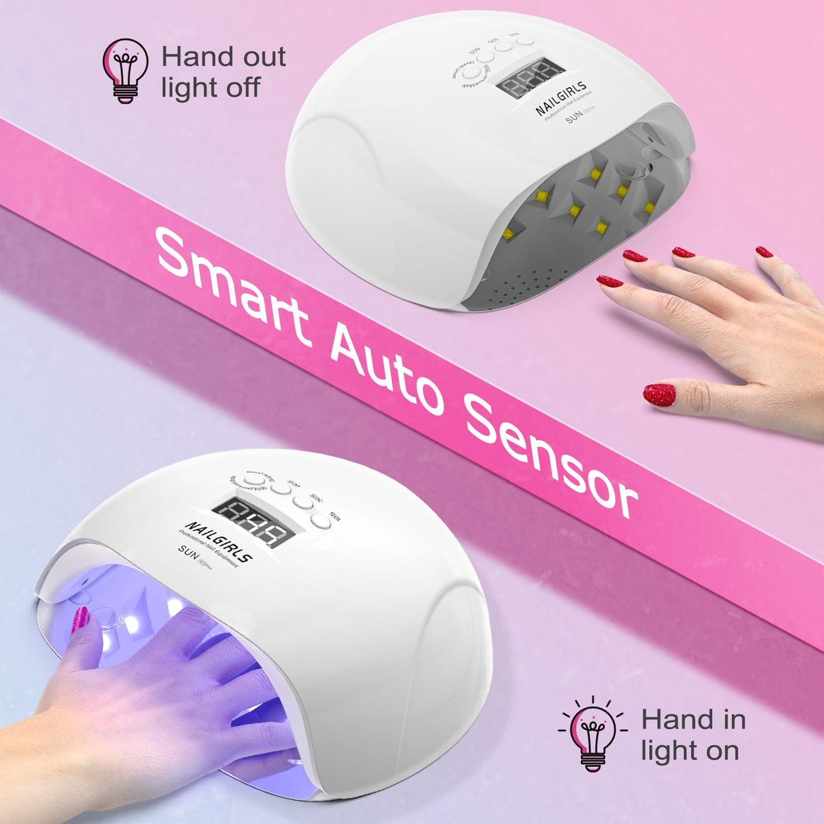 NAILGIRLS detachable magnetic tray for easy toe pedicure setup