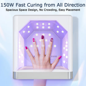 NAILGIRLS lamp with removable magnetic base for easy cleaning and pedicures.