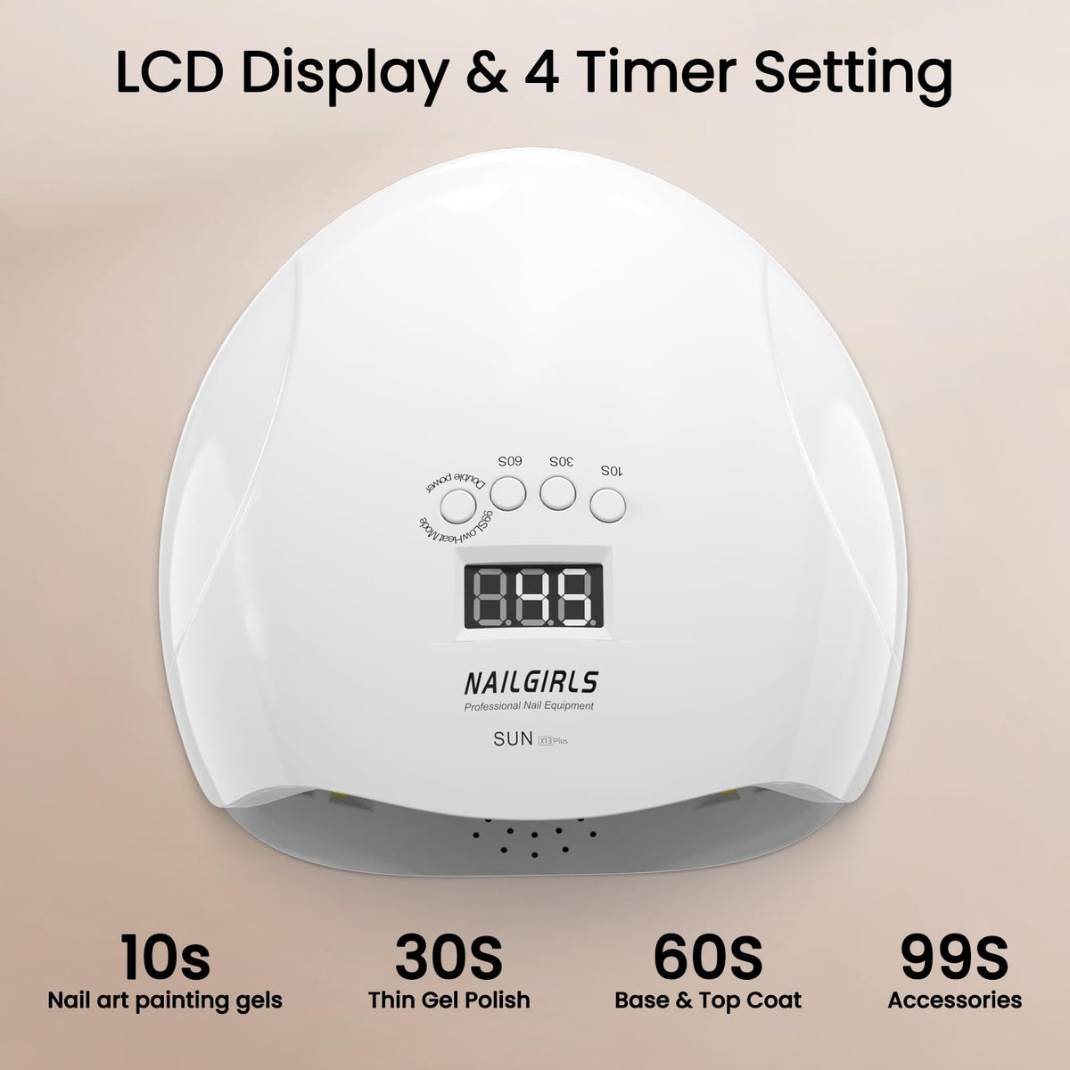 NAILGIRLS smart sensor display with intuitive timing cues