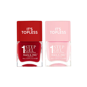 Nails.INC built-in base coat focus shows easy 1-step application.