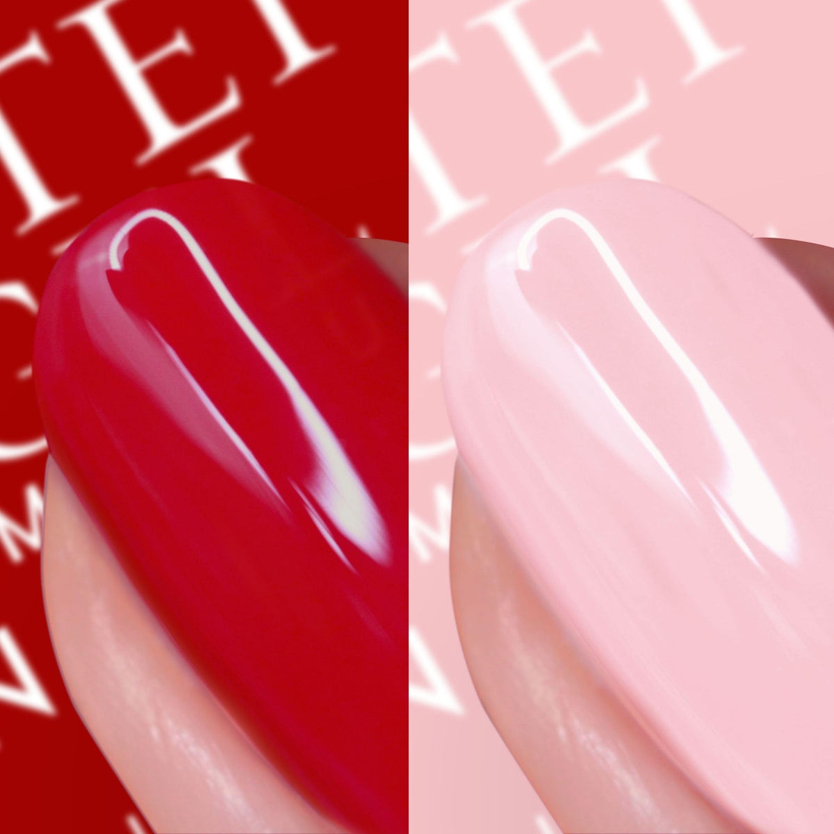 Nails.INC glass particles create a glossy gel-like finish.