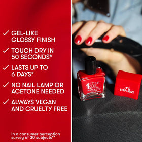 Nails.INC vegan cruelty-free formula supports clean beauty routines.