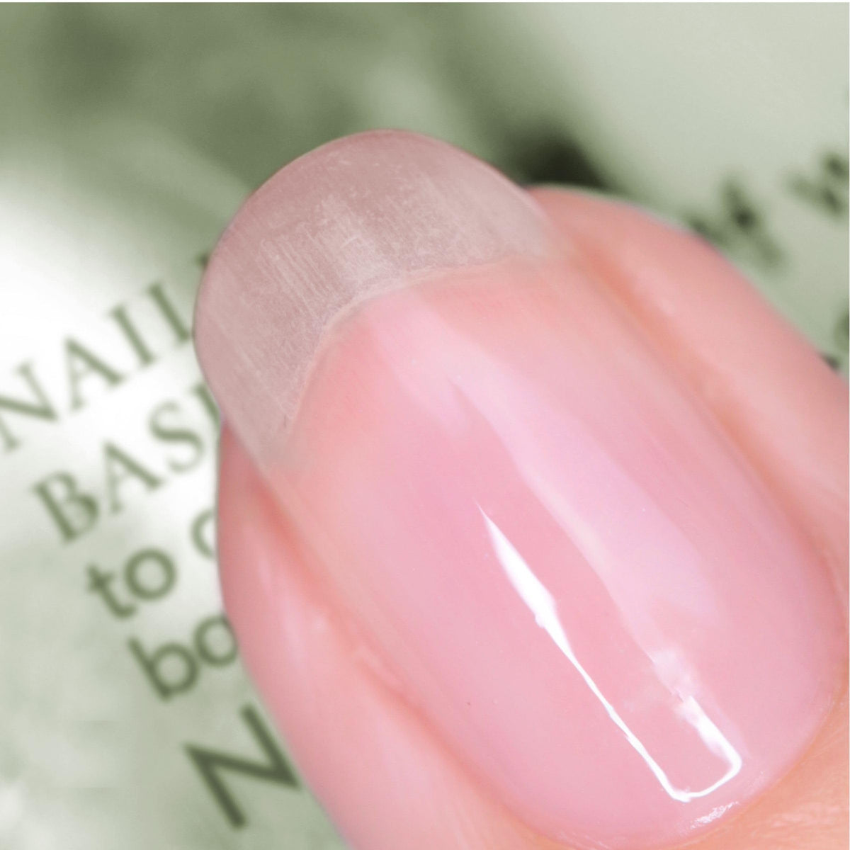 Close-up of the NailKale brush enabling precise, flawless base application for nails