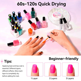 French nail ideas using Nailshion colors for a chic look