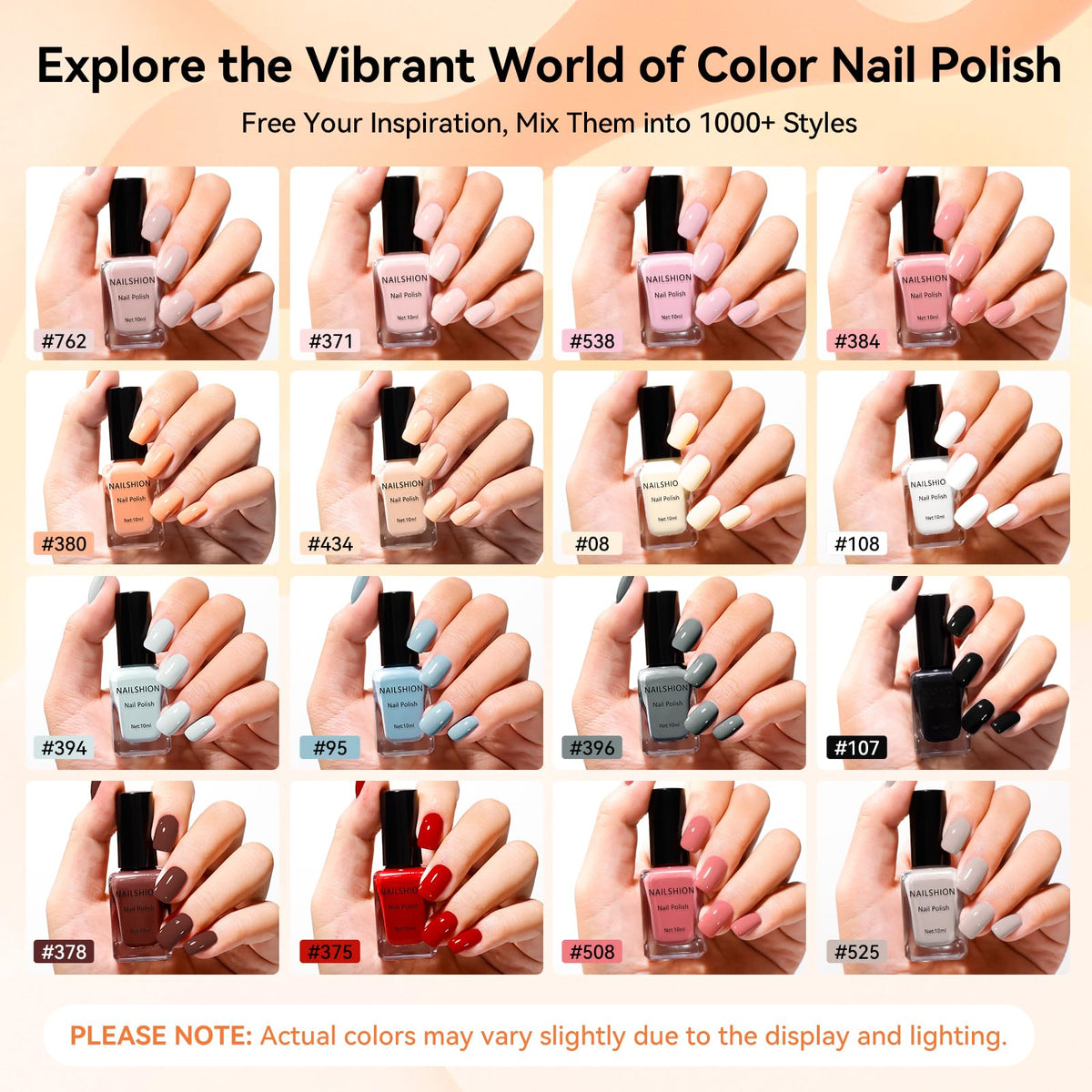 Nailshion top coat bottle adds lasting shine and chip resistance.