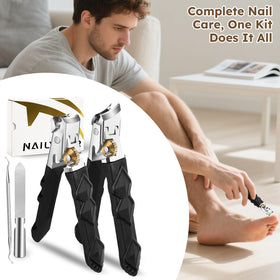 Nailysor 4-in-1 grooming set with angled and straight clippers plus tools