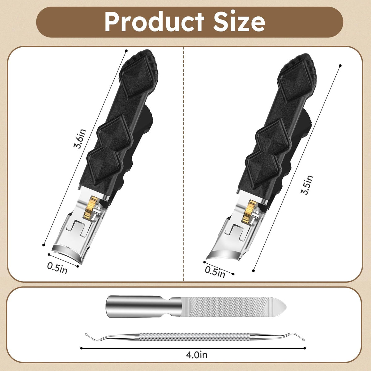 Nailysor easy grip design supports seniors during grooming
