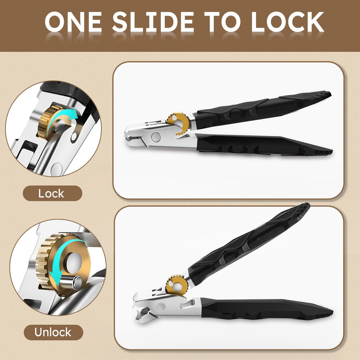 Nailysor slanted blade for precision trimming along nail contour