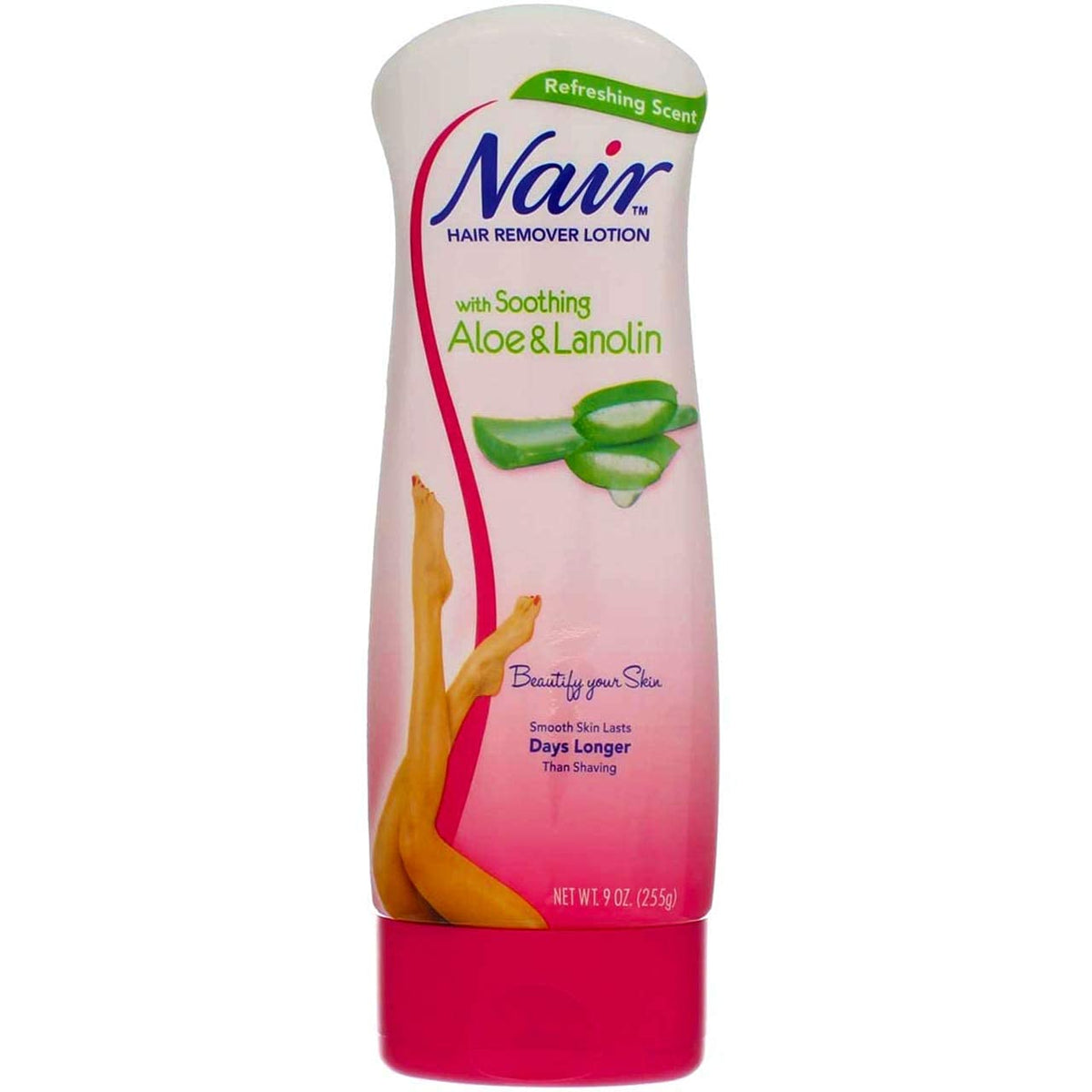 Nair Aloe & Lanolin hair remover lotion for smooth skin lasting days