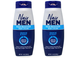 Rinsed and dried skin after using Nair Hair Remover for Men
