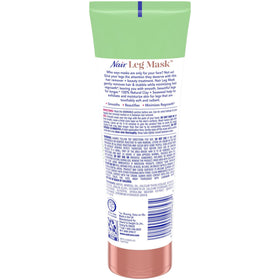 Close-up of Nair Leg Mask's natural clay and seaweed formula.