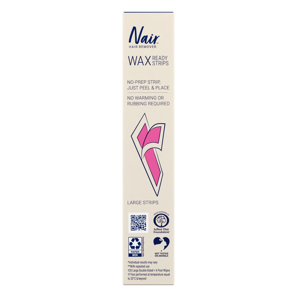 Nair leaves skin smooth after waxing, ready for daily activities.