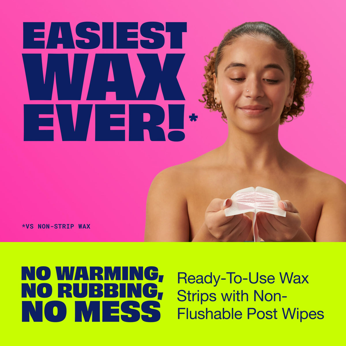Safe for all skin types during leg and body waxing.