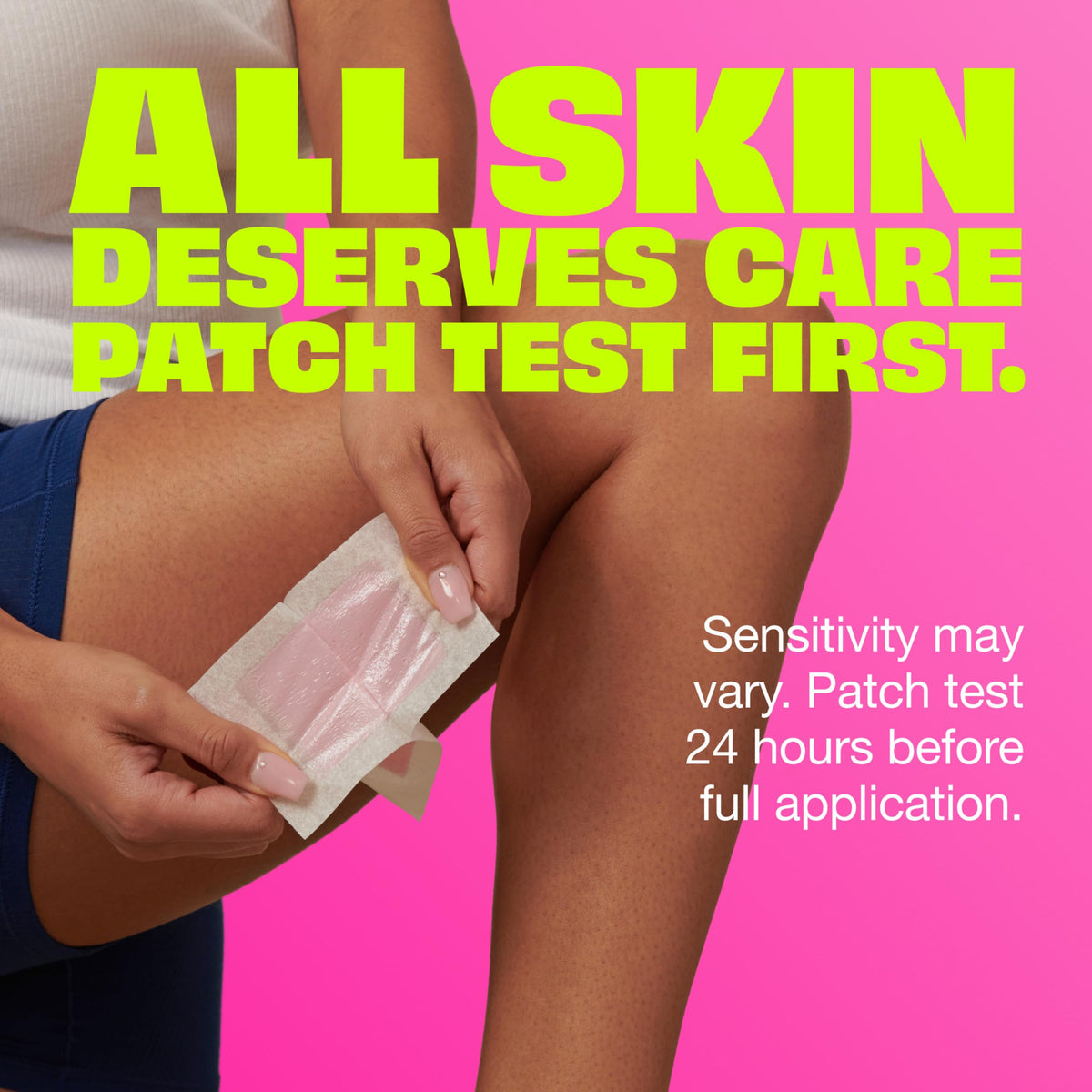 Patch test before use to ensure skin tolerance.
