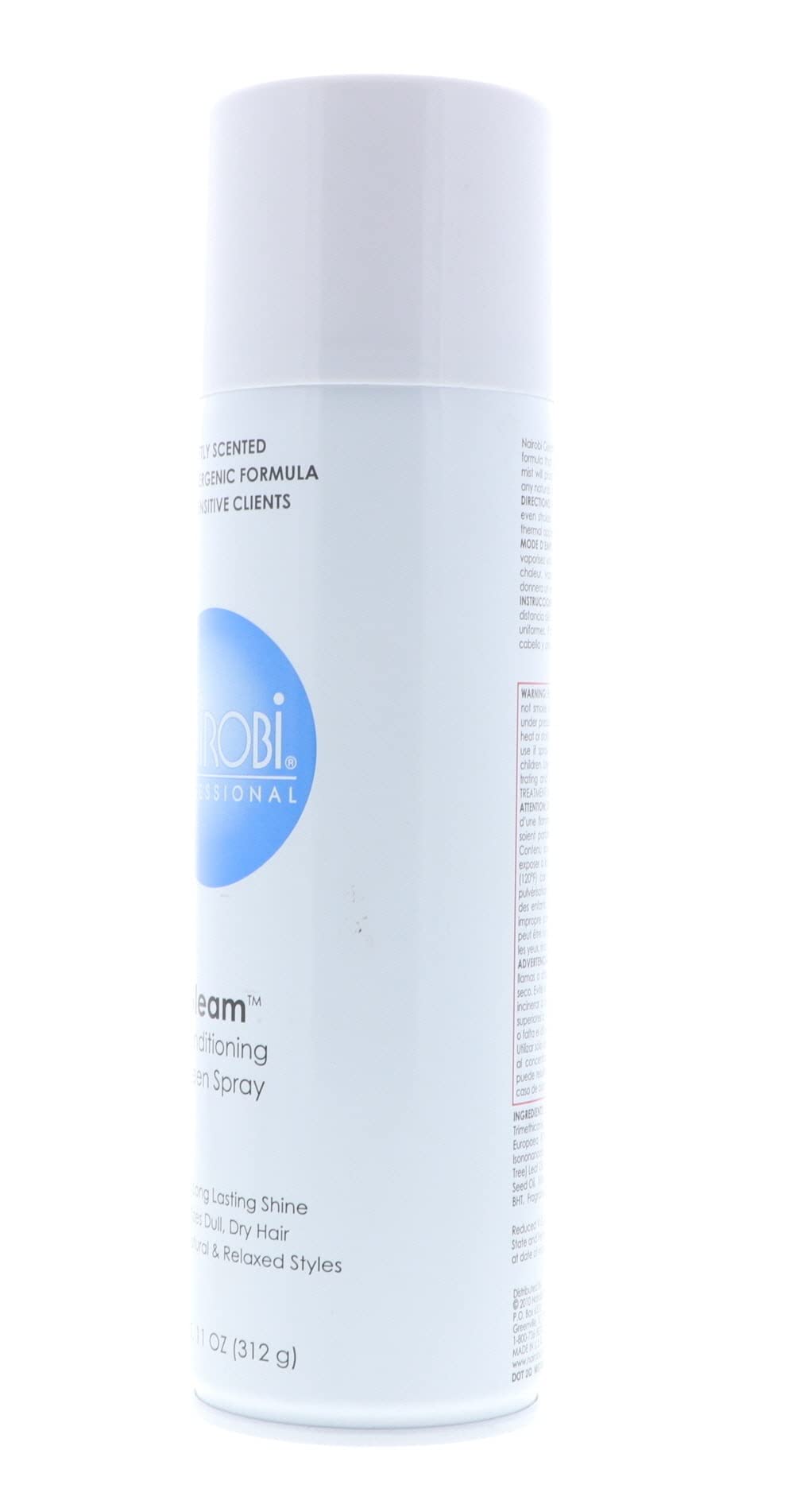 Nairobi Gleam on hair before styling revives dull strands.