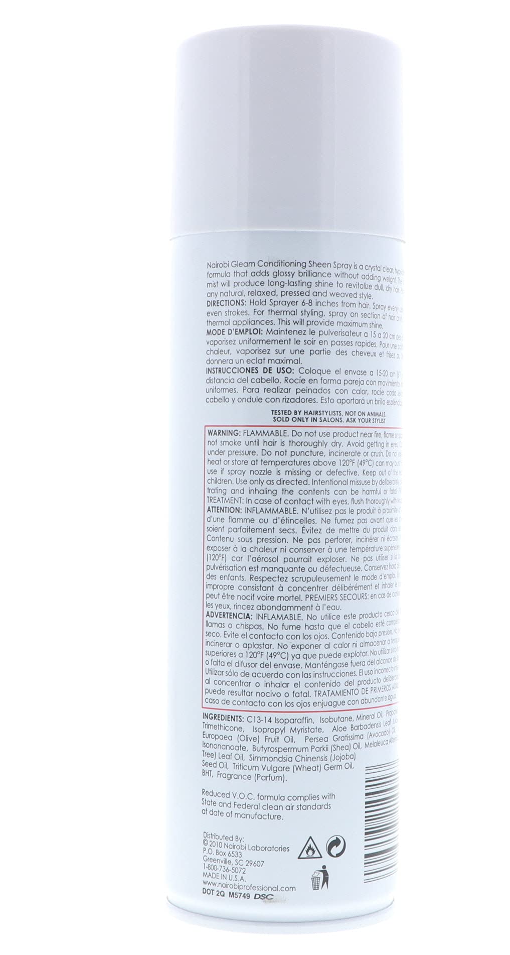 Nairobi Gleam unisex formula ideal for versatile styling.