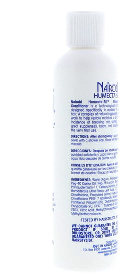 Nairobi Humecta-Sil detangle-action highlights smooth combing without snagging.
