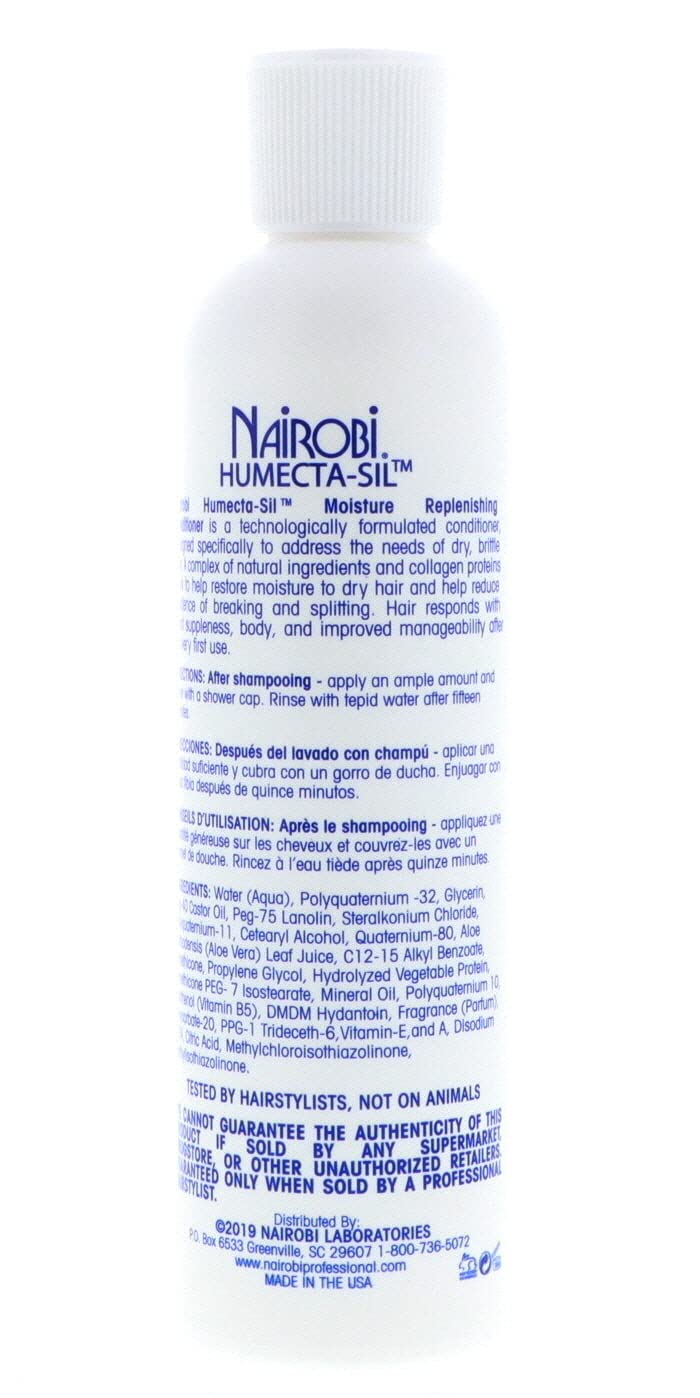 Nairobi Humecta-Sil unisex packaging appeals to all hair types.