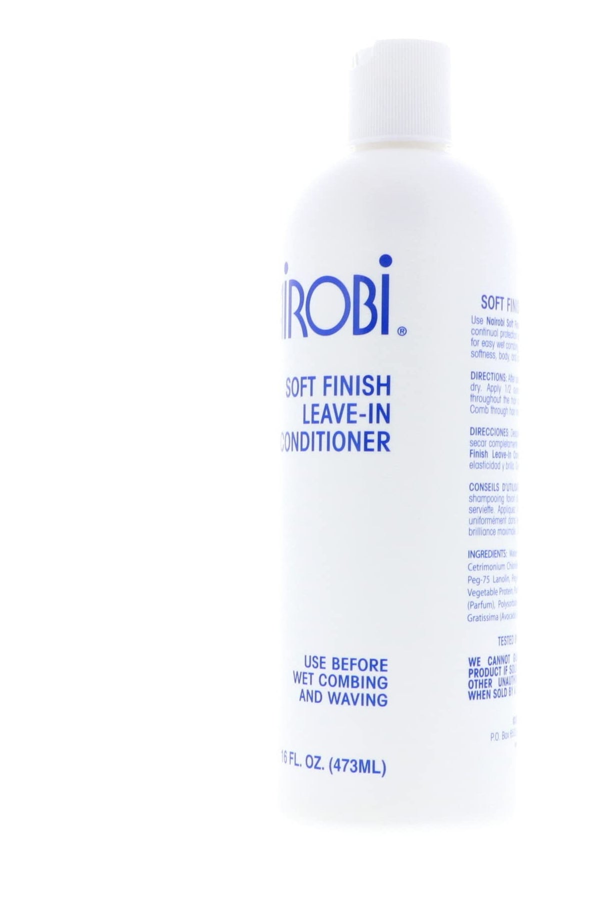 Nairobi Soft Finish Leave-In on curls, defining shape with lightweight hydration.
