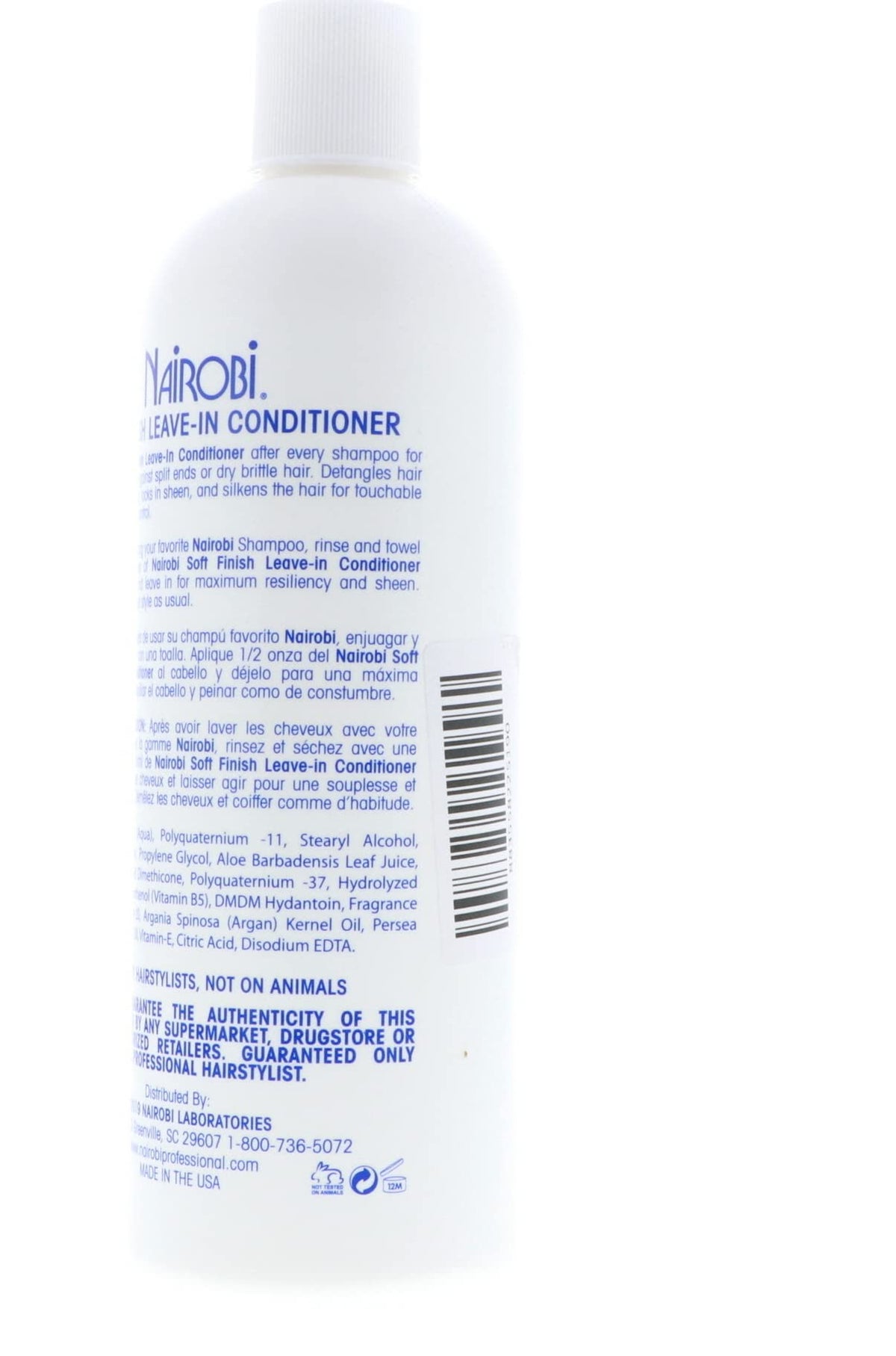 Nairobi Soft Finish Leave-In for towel-dried hair, promoting manageable texture.
