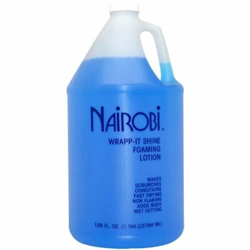 Nairobi Wrapp-It Shine foaming lotion bottle shows even application for smooth wraps