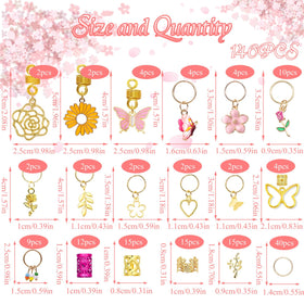 Butterfly charm decorations on NAISKA locs for a detailed look