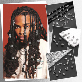 NAISKA dreadlock cuff rings decorate locs with secure, stylish shine
