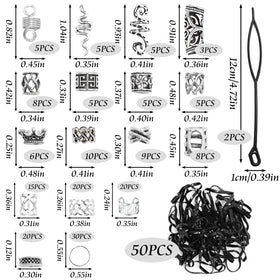 NAISKA metal clip accessories keep braids in place with durable shine
