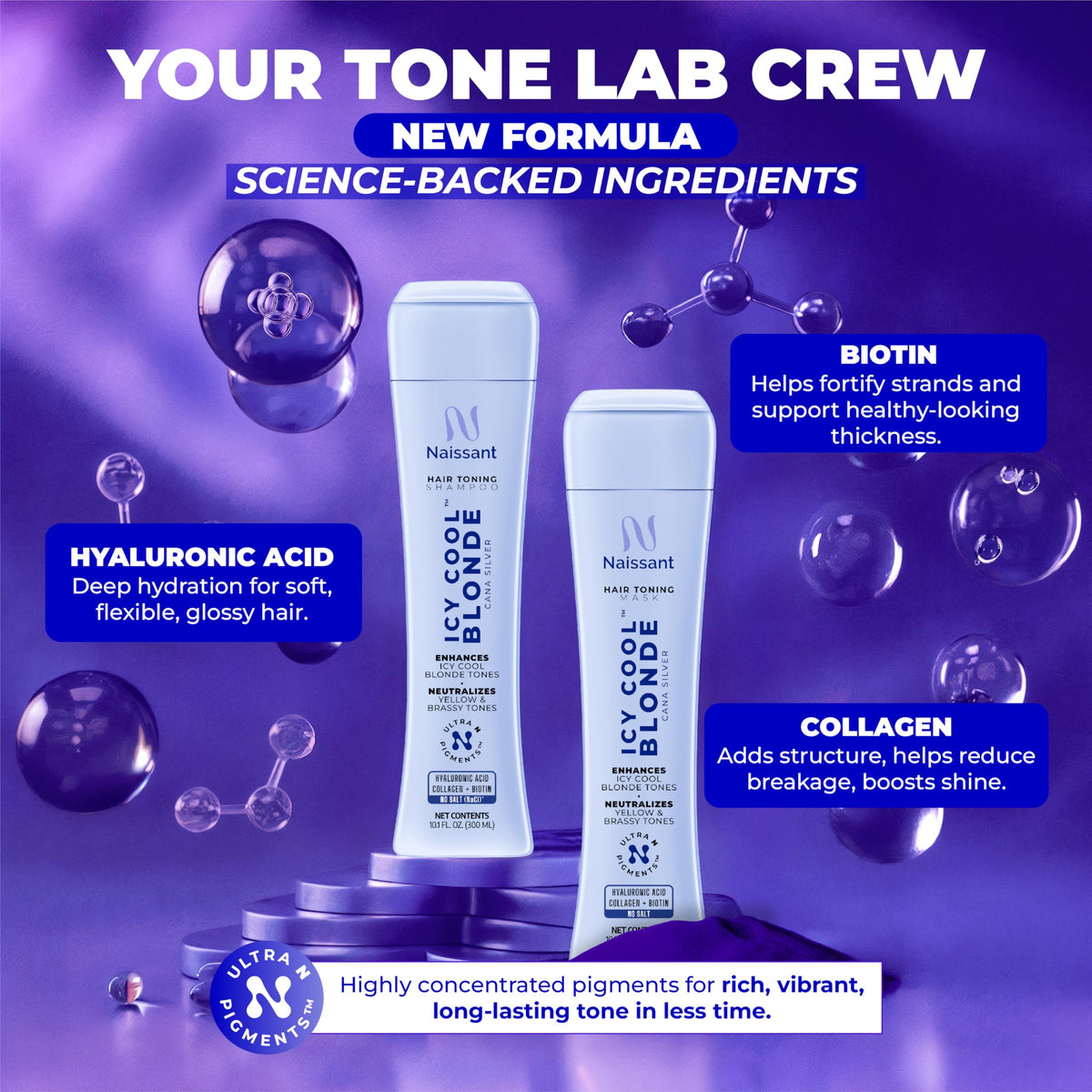 Naissant ammonia-free, paraben-free, sulfate-free formula respects delicate color-treated hair.