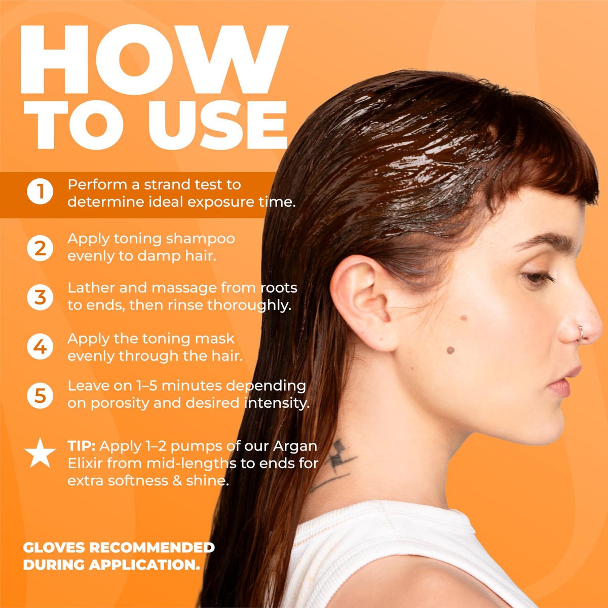 Naissant copper-chocolate mask hair closeup creamy texture and shine