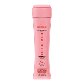 Naissant Deep Red Hair Toning Mask packaging highlights premium color-deposit for vibrant reds.