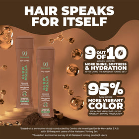 Naissant Glow Mocca color result shows cool, subdued undertones.