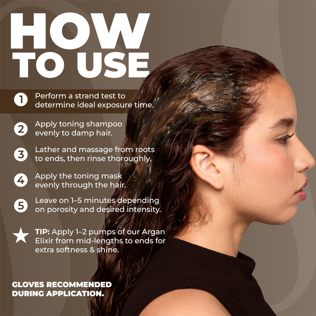 Naissant Glow Mocca soft shine after use, salon-like finish.