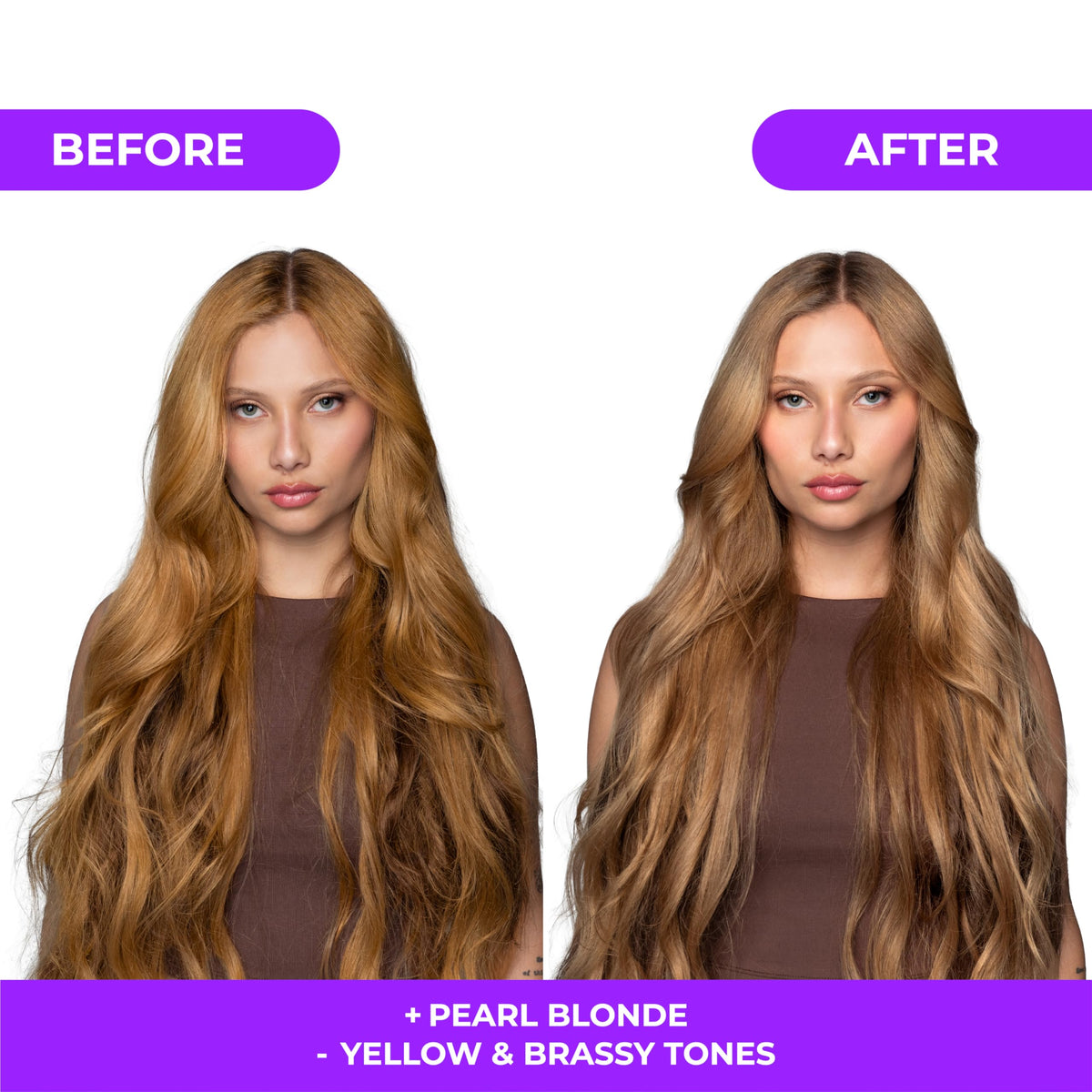 Naissant toning mask tube for cool pearl blonde refinement and shine.